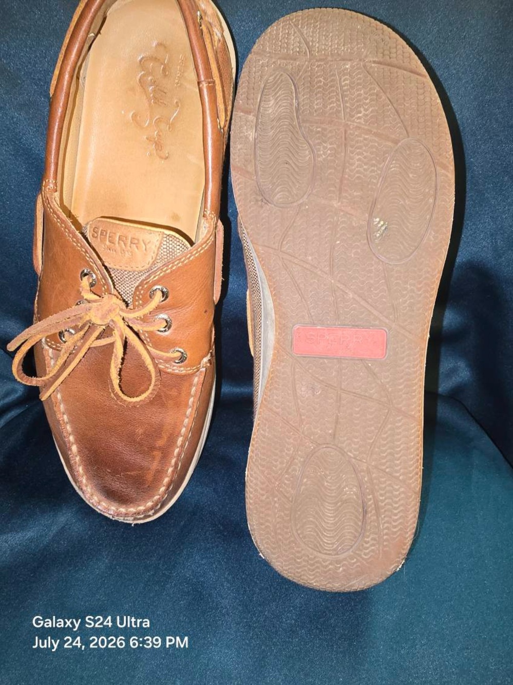 Sperry Gold cup edition Brown Leather Moc Toe Boat Shoes with Tan Laces - Picture 3 of 7